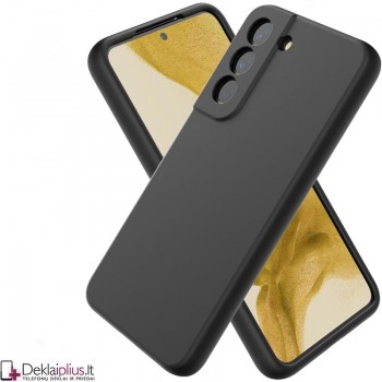 Liquid Air silikoninis juodas dėklas - su kameros apsauga (Samsung S22 Plus) Liquid Air silikoninis juodas dėklas - su kameros apsauga (Samsung S22 Plus)